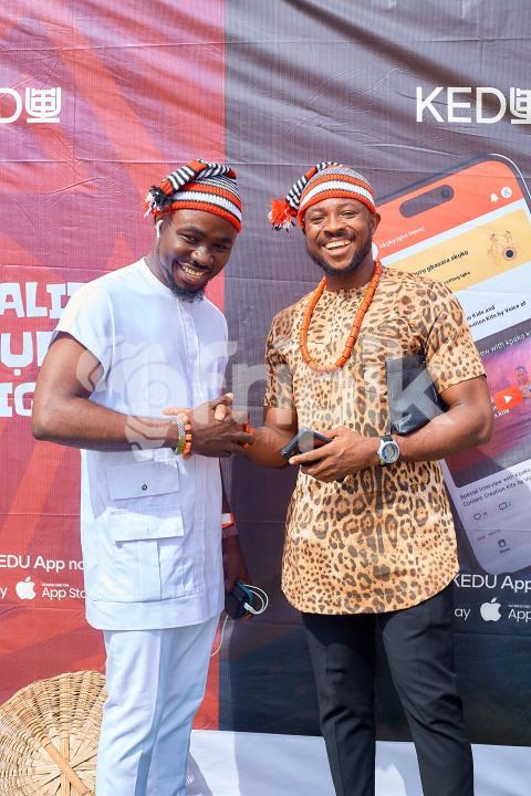 Two boys having a handshake