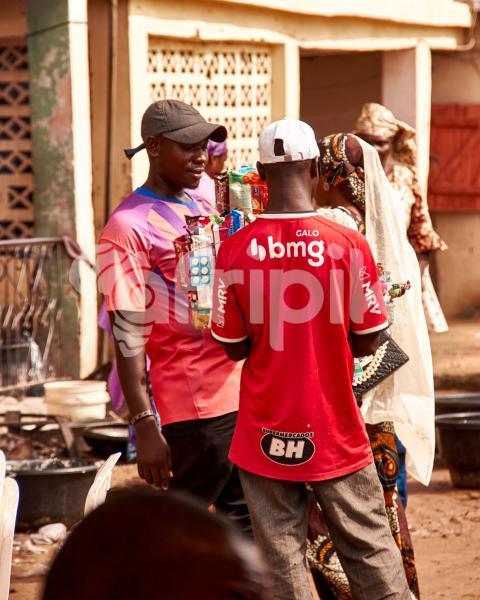 Male traders  wearing jerseys